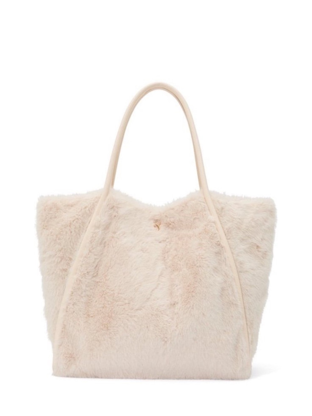 Victoria's Secret Cream Faux Fur Tote Bag - Picture 2 of 11